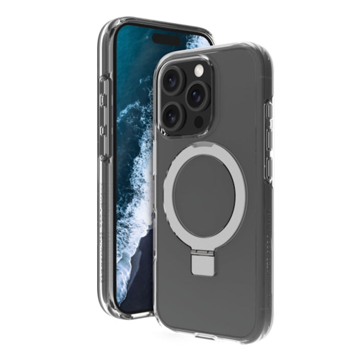 DBramante recycled cover Iceland D3O MS Kickstand - Clear - for iPhone 16 Pro