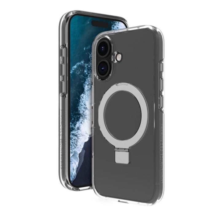 DBramante recycled cover Iceland D3O MS Kickstand - Clear - for iPhone 16