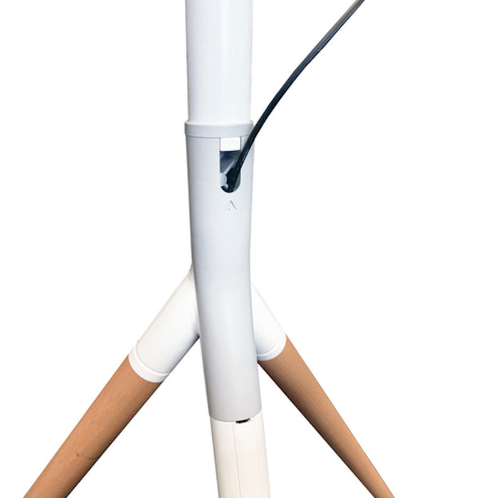 SINOX MOTION TV Tripod Stand, MEDIUM White & Beech, 45-65"