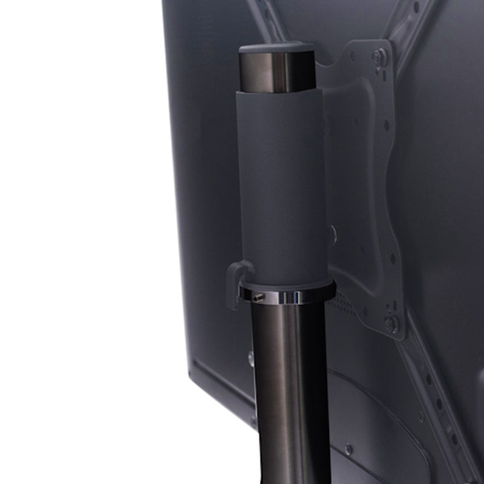 SINOX MOTION . TV Floor Pole Stand . MEDIUM Brushed Matt Black, 26-65"