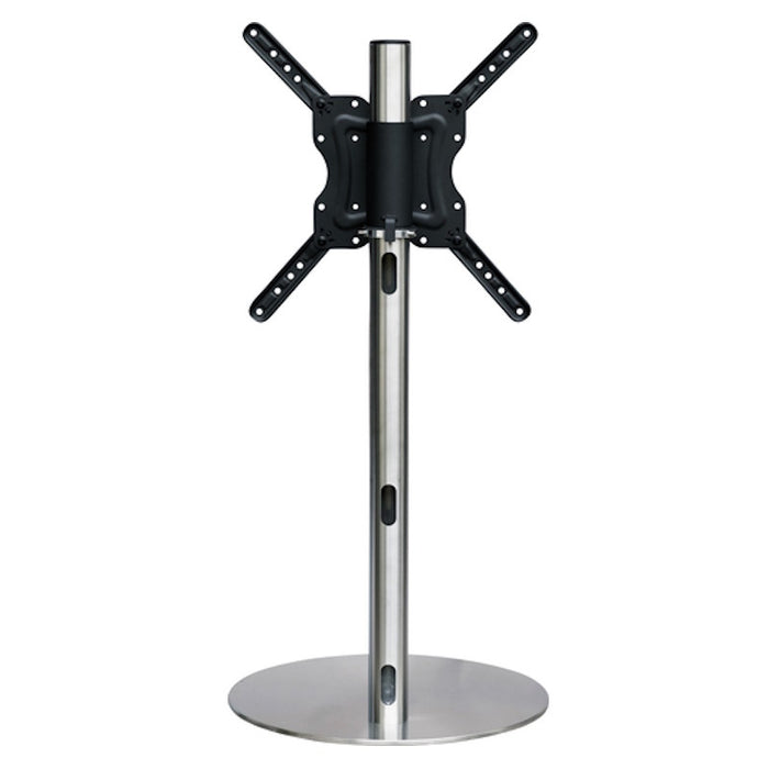 SINOX MOTION . TV Floor Pole Stand . MEDIUM Polished Steel, 26-65"