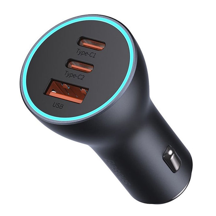 BASEUS CAR CHARGER 65W 3 OUT