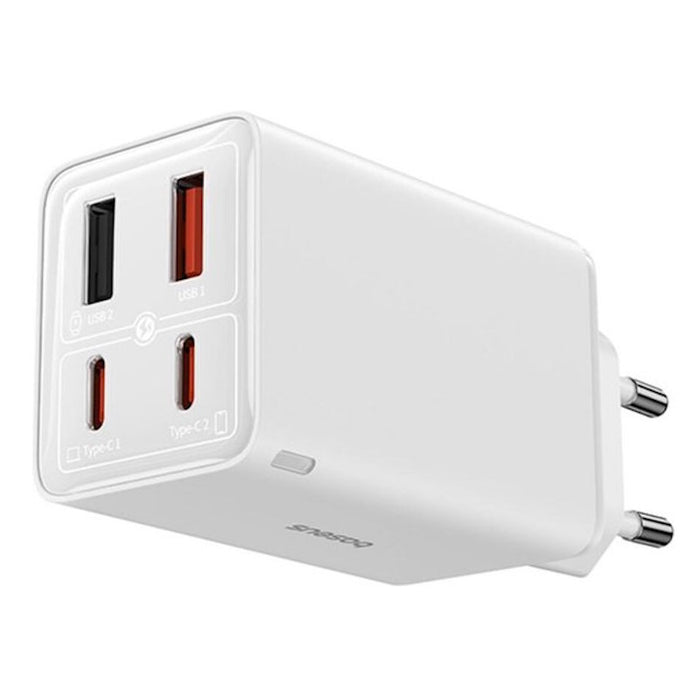 BASEUS GAN6 CHARGER 4 PORTS 65W WHITE