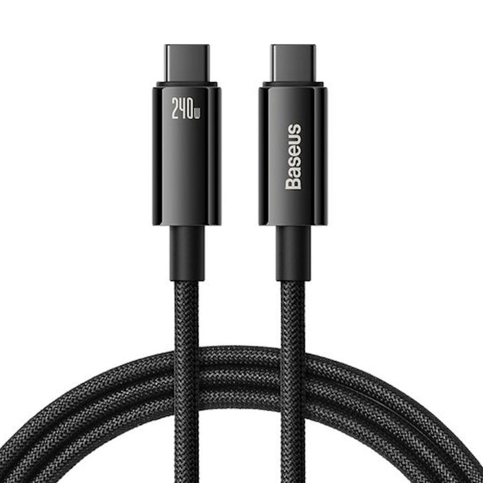 BASEUS GOLD FAST CH CABLE USB-C 240W BK