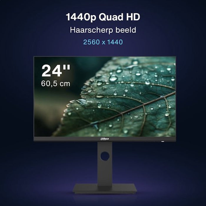 Dahua QHD IPS Monitor - 75Hz - USB-C - 24inch