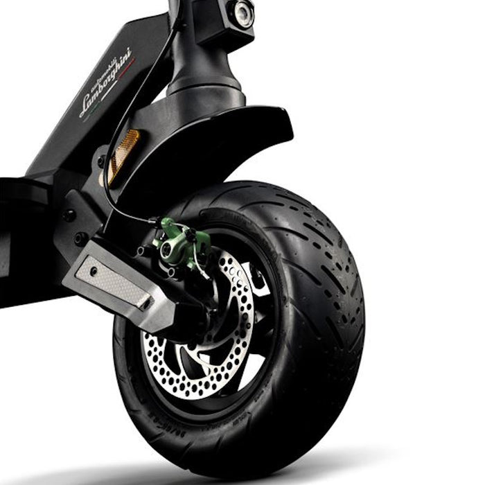 Automobili Lamborghini E-Scooter ALext Green with turn signals