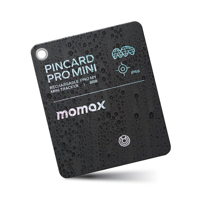 MOMAX PinCard Pro Mini Rechargeable Find My Tracker
