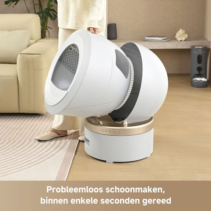 Mova Pet Smart Cat Litter Box LR10 Prime White