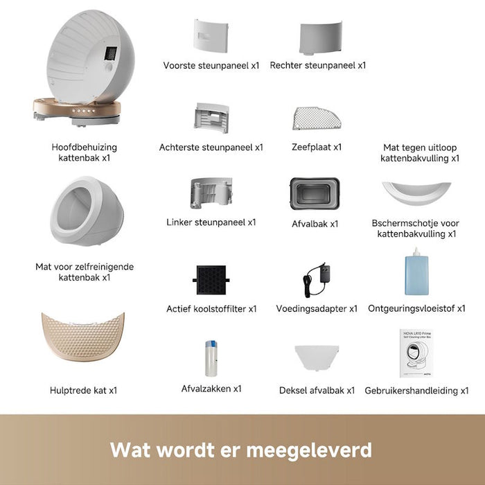 Mova Pet Smart Cat Litter Box LR10 Prime White