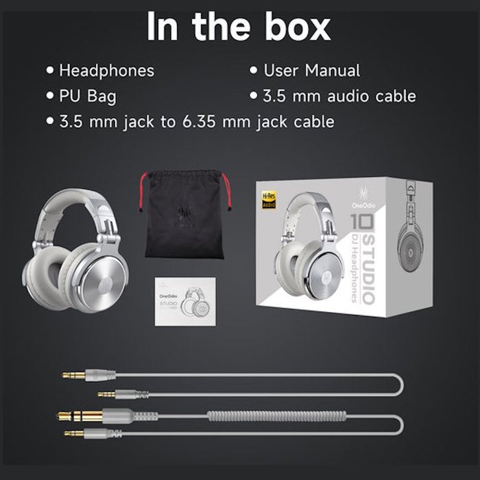 OneOdio Bluetooth Focus A10 White Headphones