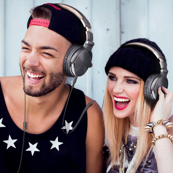 OneOdio Wired Pro 10 Grey Gold Headphones