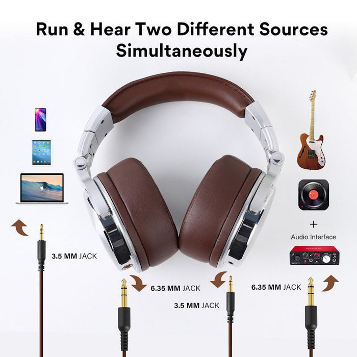 OneOdio Wired Pro 40 Silver-brown Headphones
