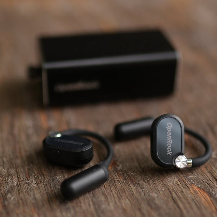 OpenRock X Black Bluetooth Sport Earbuds
