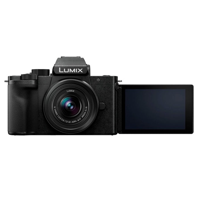 Panasonic Lumix DC-G100D zwart + H-FS 12-32 + DMW-SHGR2