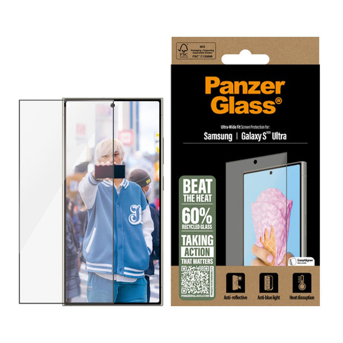 PanzerGlass All-in-One Screen Protector - Clear - for Samsung Galaxy S25 Ultra