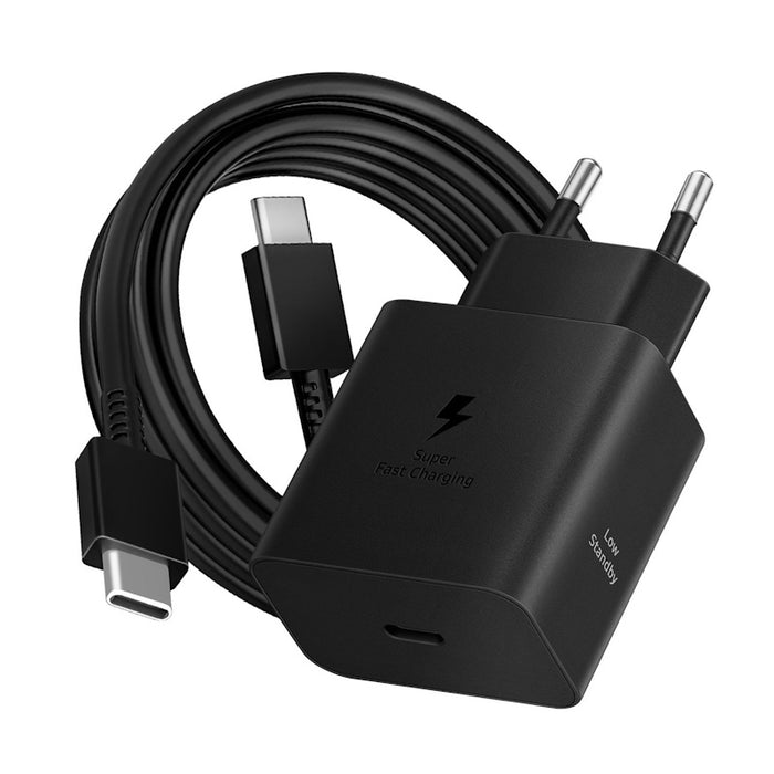 Samsung fast charging 45W USB-C adapter (with C to C cable 1.8m) - Black