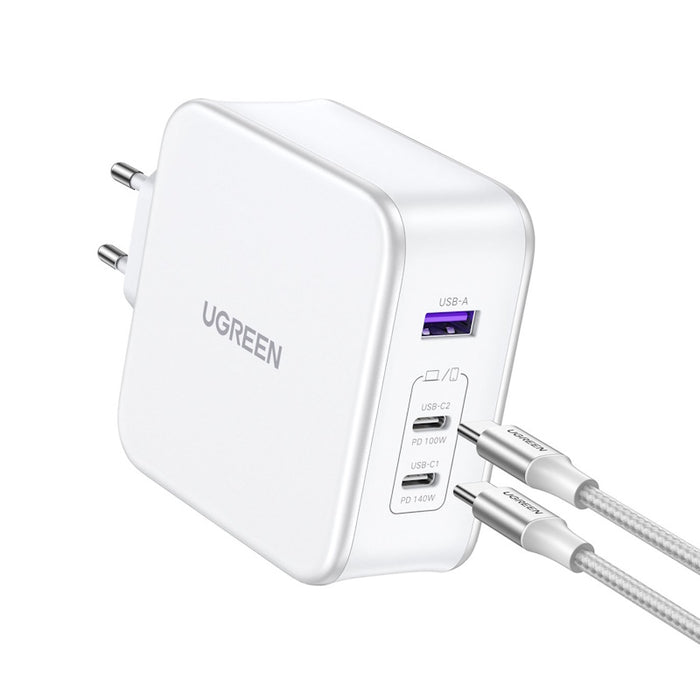 UGREEN Nexode 140W 3-Port PD GaN Fast Charger EU (White)